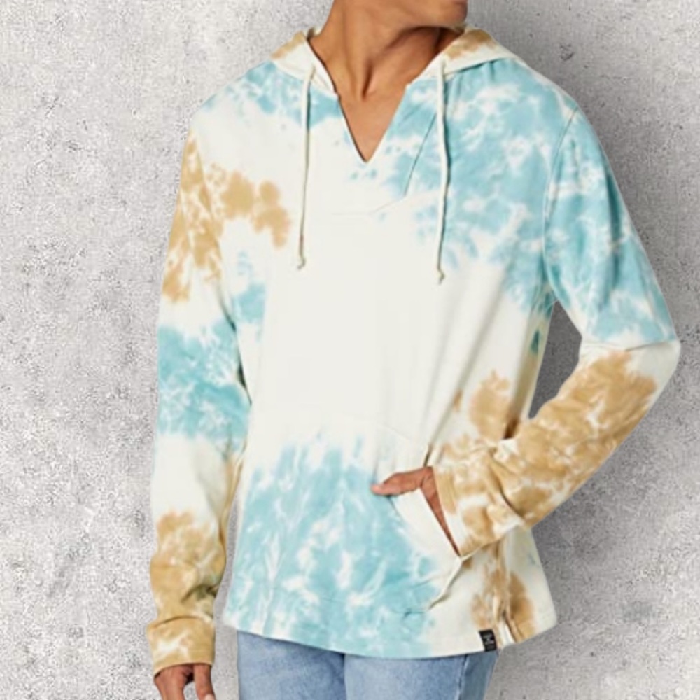Lucky Brand, tie-dye hoodie, sweatshirt pull over size medium